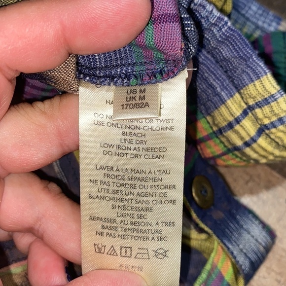 Anthropologie patchwork shorts NEW medium cotton tie dye southwestern - Picture 11 of 12